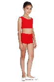 SHORT DANZA LYCRA ROSSO BAMBINA